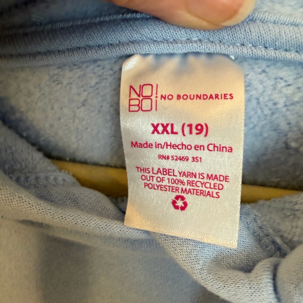 No Boundaries Oversized “Love” Hoodie Sz XXL - Picture 2 of 5
